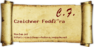 Czeichner Fedóra névjegykártya